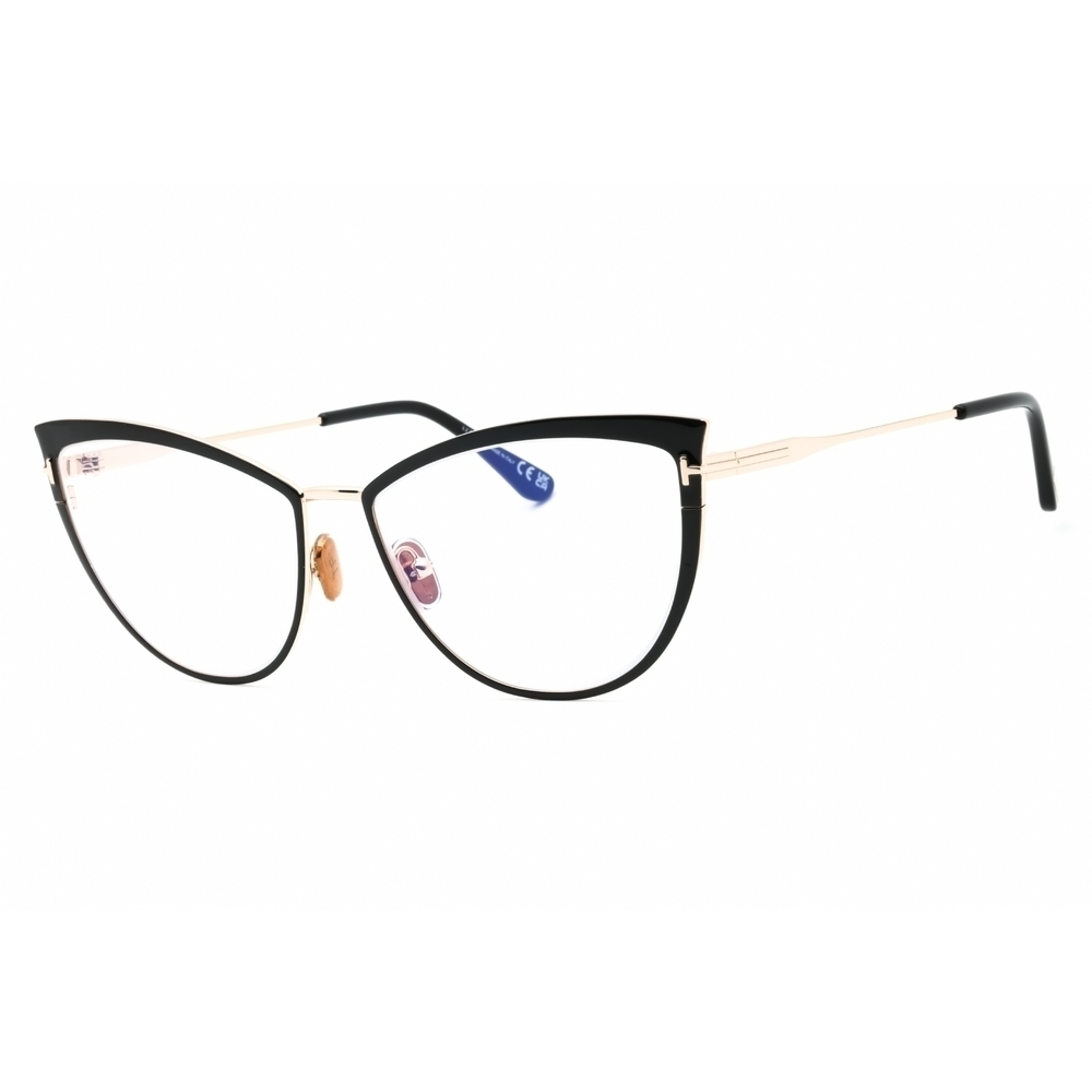 NWT Tom Ford FT5877-B Black Cat Eye 56mm Eyeglasses